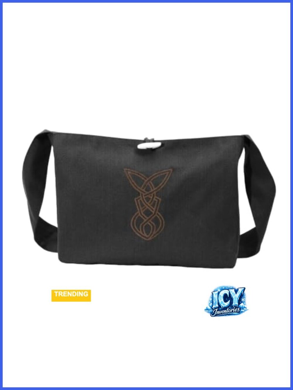Medieval Crossbody Bag Renaissance Shoulder Bag with Wide Strap Ren Faire